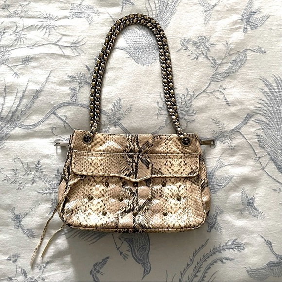 Rebecca Minkoff | Snakeskin Swing Shoulder / Crossbody Bag - Picture 2 of 10
